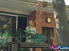 Busty Maya’s Garden Tease