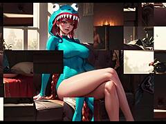 hentai lewd girls puzzle gets rough