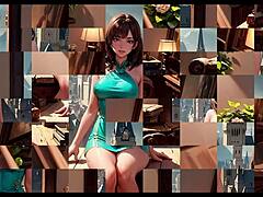 hentai lewd girls puzzle gets rough