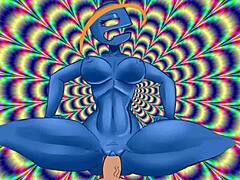 Woman’s Trippy Animated Erotic Journey