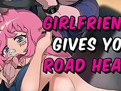 ANIME BLOWJOB DRIVE WITH ASMR