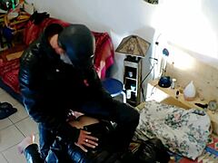 Anal play with fetish biker