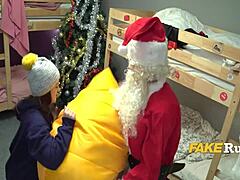 A Christmas Threesome Heats Up Hostel
