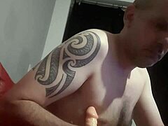 Guy Indulges in Solo Toy Play