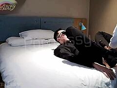 asian gay couple fucks hard in hotel