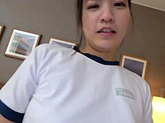 asian teen rides hard cowgirl