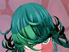 tatsumaki’s big boobs fucked in pov animation