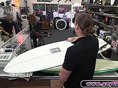 Blonde Muscle Surfer Dude's Subtle Power Play