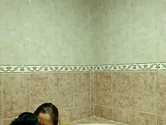 Married woman's steamy tub escape