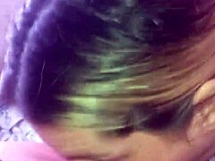 Blonde bombshell sloppy BJ