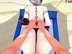 arlecchino’s beach fling in 3d heat