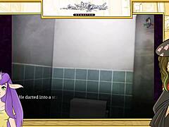Poolside drama in Yaoi game unfolds.