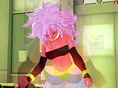 android 21 in wild cartoon action