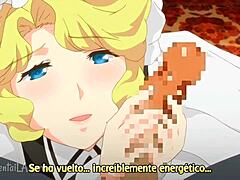 Blonde Maid's Anime Bosom Fantasy