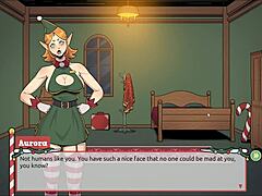 Claus' naughty elf and vixen surprise