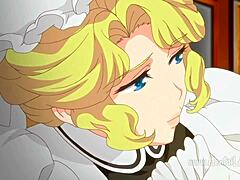 Blonde Maid's Anime Bosom Fantasy