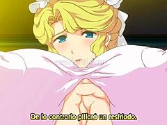 Blonde Maid's Anime Bosom Fantasy