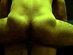 Intimate homemade moment with natural curves