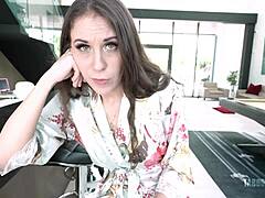 Stepmom begs for taboo anal while dad’s away