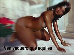 Latina Cartoon Babe Goes Wild at Bar with Stranger