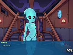 Alien Girl's Cartoon Thrill Awaits