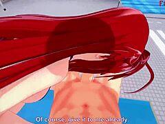 rias gremory's sultry bathroom heat