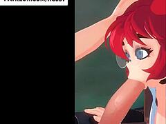 Anime hentai seduces on train