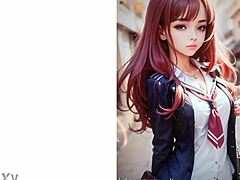 Naughty Hentai Girl Teasing with Wild Photos
