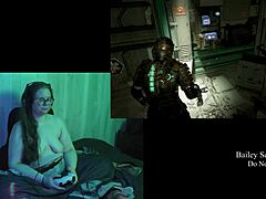 Gamer Strips During Game
