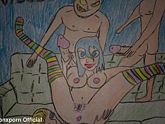 Naughty Hentai Girl Teasing with Wild Photos