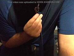 I masturbate locked in my chastity cage