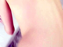 Cumming Hard On A Thick White Shaft