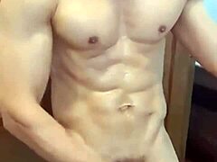 Gay Guy Cums Hard After Shower Session
