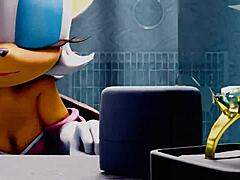 Animated Guard Tempts Rouge Boldly