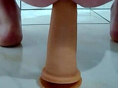 Young Gay's Subtle Anal Tease In Close-Up