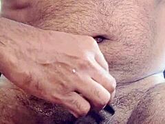 Indian slut hunter shaves huge black cock for milking