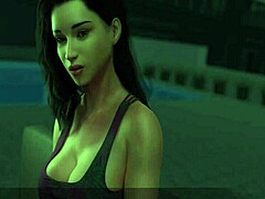 Milf’s aroused dance and twerk in 3D anime.