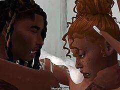 What’s behind Mae’s early morning shower fuck?