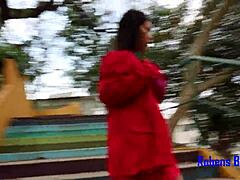 Latina Girl Gets Outdoor Heat