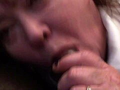 Loopy Lou's teasing lips beg for a rough suck