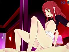 Ikuyo and Ryo’s intense hentai creampie fuck