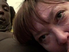 Loopy Lou's teasing lips beg for a rough suck