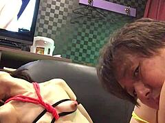 Miyuki Bound and Humiliated on Hotel Sofa
