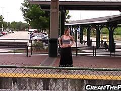 curvy teen drilled with huge cock creampie