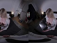 VR Blonde Seduction with Boss