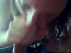 my brunette wife sucking huge rod