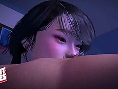 Deep throat passion in 3D clips