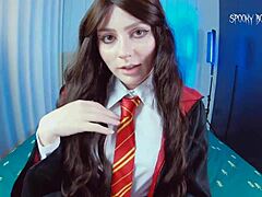 Hermione strips for anal heat