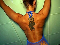 blue fishnet ass fucked and creampied hard