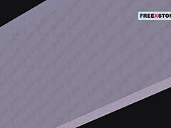 three cute lesbian girls finger in 3d